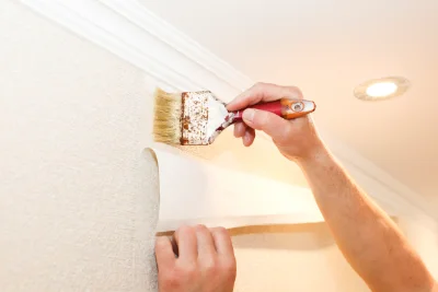 Pose de papier peint à Moyaux — revêtements muraux et toiles de verre